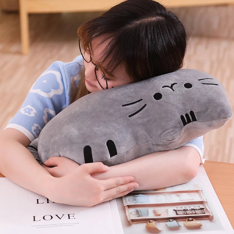 Kawaii Cat Plush Pillow Stuffed Toy Colorful Cushion Soft Fat Cat Doll