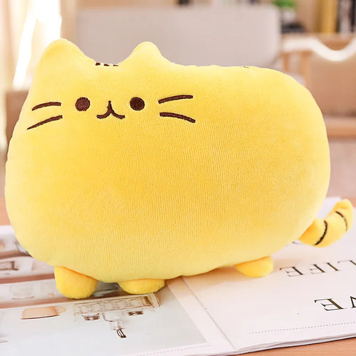 Kawaii Cat Plush Pillow Stuffed Toy Colorful Cushion Soft Fat Cat Doll