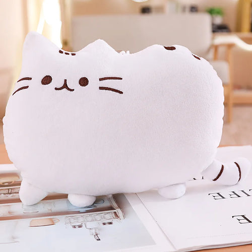 Kawaii Cat Plush Pillow Stuffed Toy Colorful Cushion Soft Fat Cat Doll