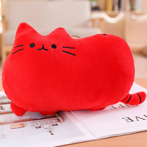 Kawaii Cat Plush Pillow Stuffed Toy Colorful Cushion Soft Fat Cat Doll