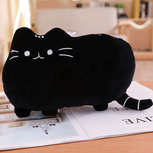 Kawaii Cat Plush Pillow Stuffed Toy Colorful Cushion Soft Fat Cat Doll