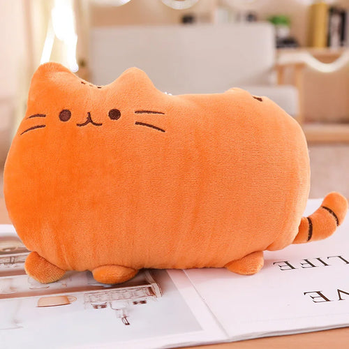 Kawaii Cat Plush Pillow Stuffed Toy Colorful Cushion Soft Fat Cat Doll