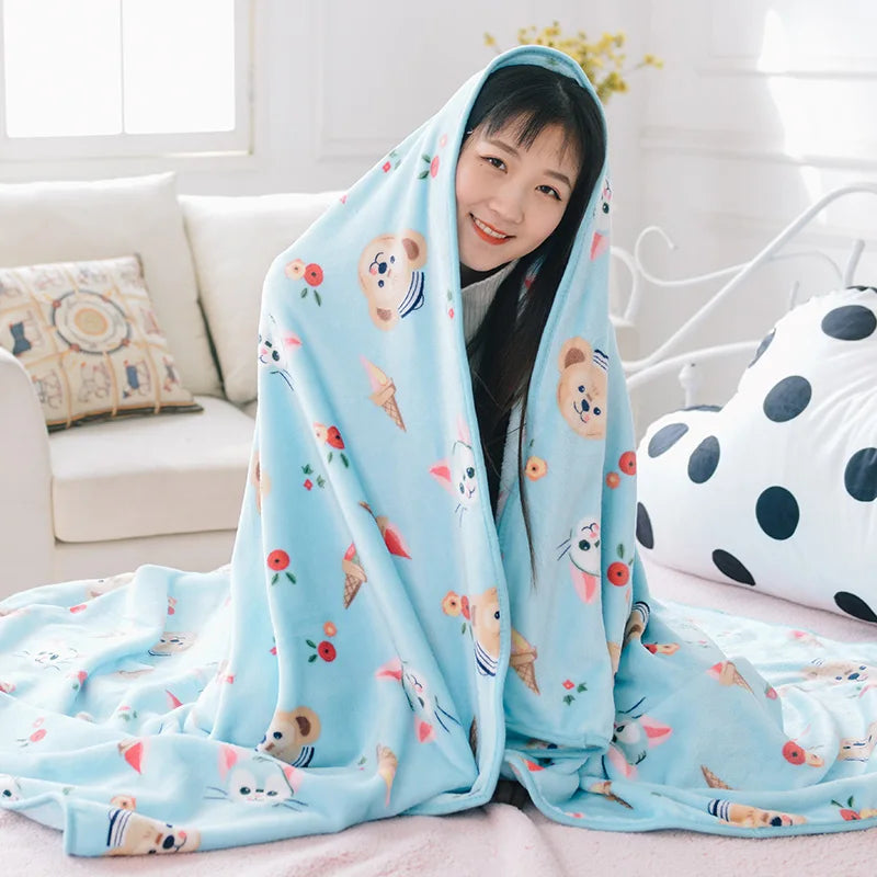 7 Styles Anime Flannel Blanket Japan Bedroom Sofa Comfortable