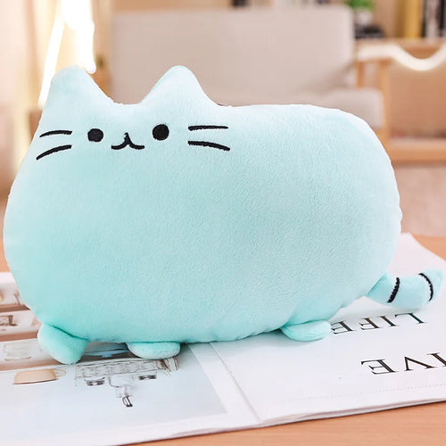 Kawaii Cat Plush Pillow Stuffed Toy Colorful Cushion Soft Fat Cat Doll