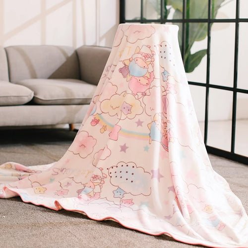 7 Styles Anime Flannel Blanket Japan Bedroom Sofa Comfortable