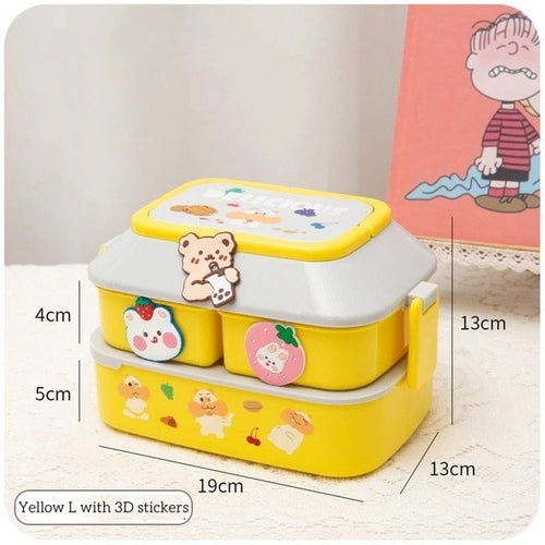 Portable Lunch Box For Kids Plastic Picnic Bento