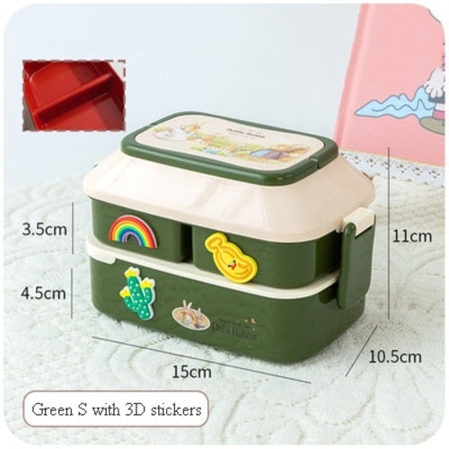 Portable Lunch Box For Kids Plastic Picnic Bento