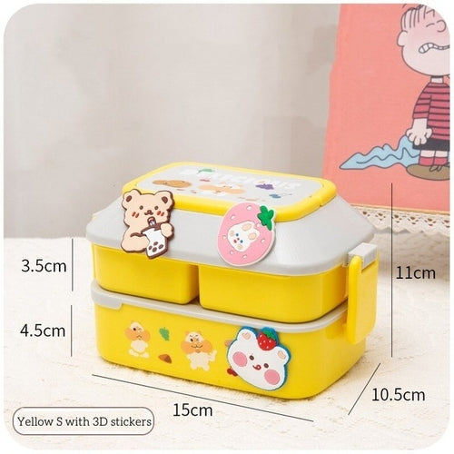 Portable Lunch Box For Kids Plastic Picnic Bento