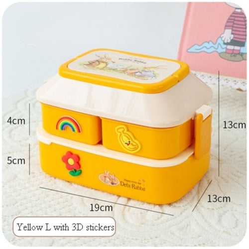 Portable Lunch Box For Kids Plastic Picnic Bento