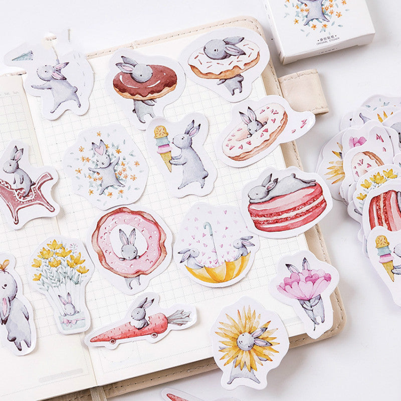 Mini Kawaii Hare-Themed - Cute Mohamm Month Diary Decor