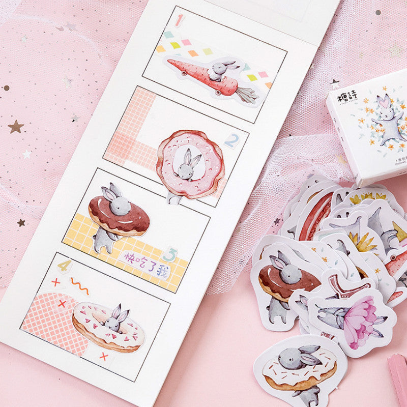 Mini Kawaii Hare-Themed - Cute Mohamm Month Diary Decor