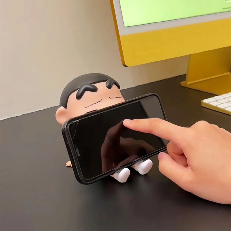 Crayon Shin-Chan Phone Holder Kawaii Anime Desktop Ornaments Cartoon