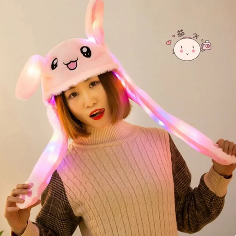 LED Rabbit Hat with Moving Ears