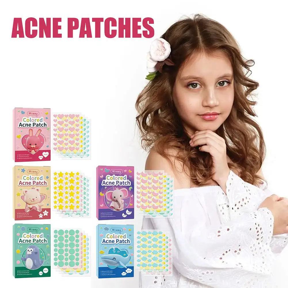 144PCS Star Pimple Patch Acne Colorful Invisible Acne Removal Skin