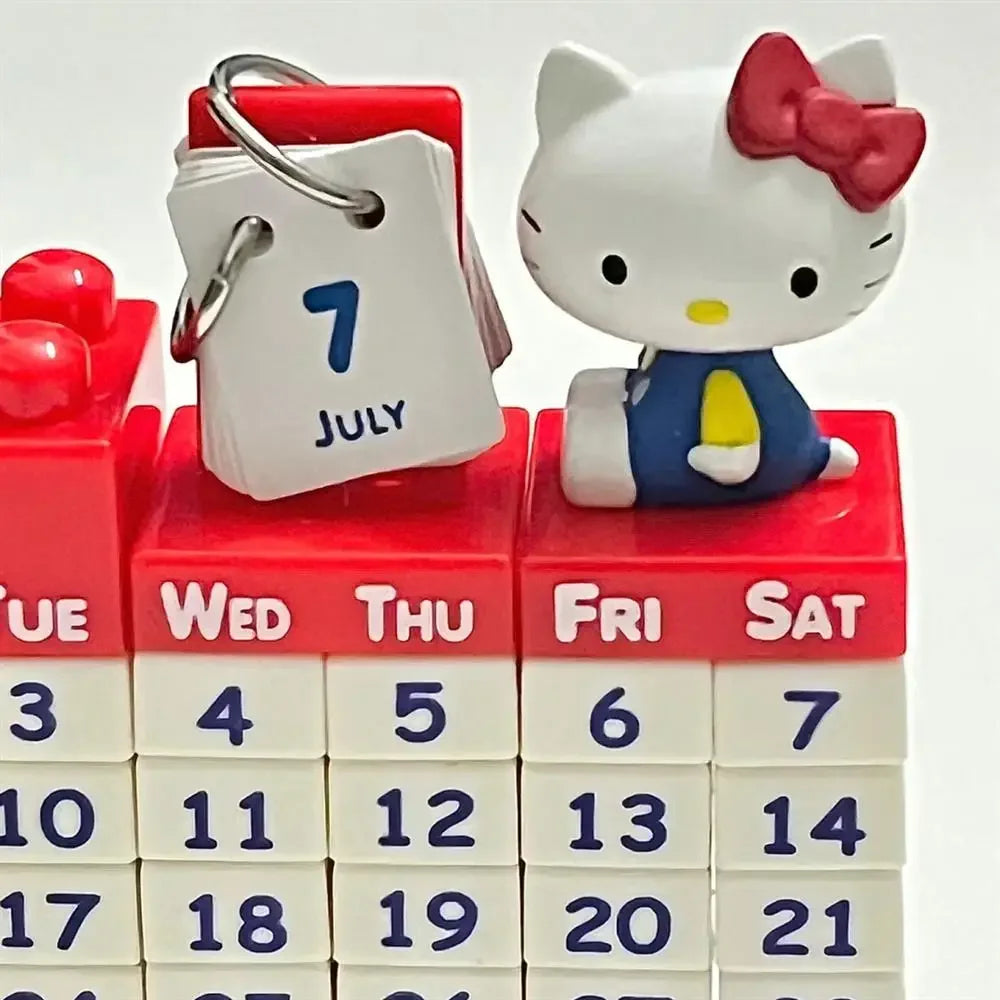 Hello Kittys Creative Assembly Block Building Calendar Set Cute