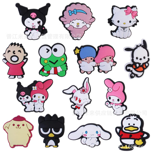 Sanrio Slippers Souvenir Decoration Croc Charms PVC 1pcs Kuromi