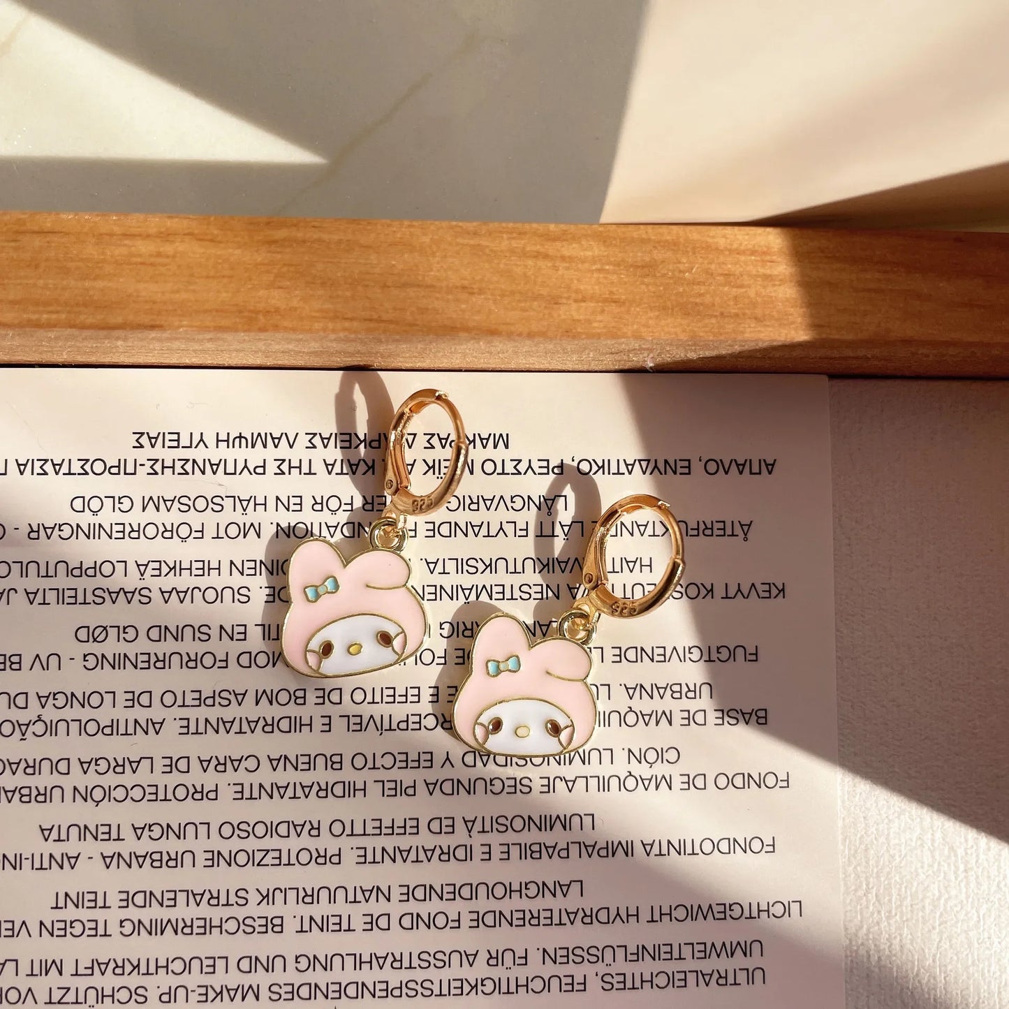 Hello Kittys, Kuromis, Melodys Silver Needle Earrings Cute