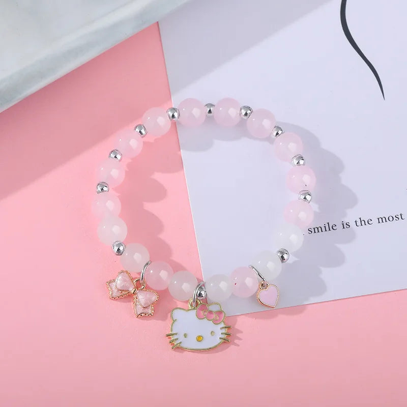 Cartoon Charms Bracelets Kawaii Hello Kitty Pendant New 18Cm Imitation