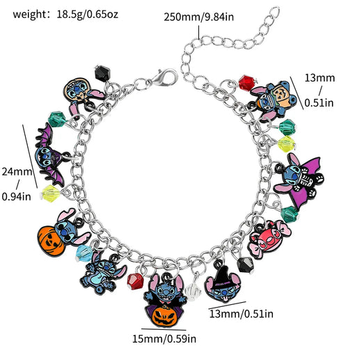 New Stitch Mickey Christmas Advent Calendar Bracelets 24 Days Xmas