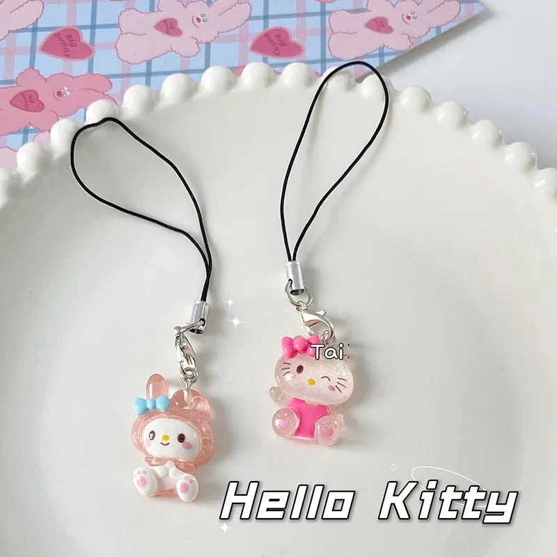 Sanrio Anime My Melody Bag Keychain Cartoon Cinnamonroll Hello Kitty