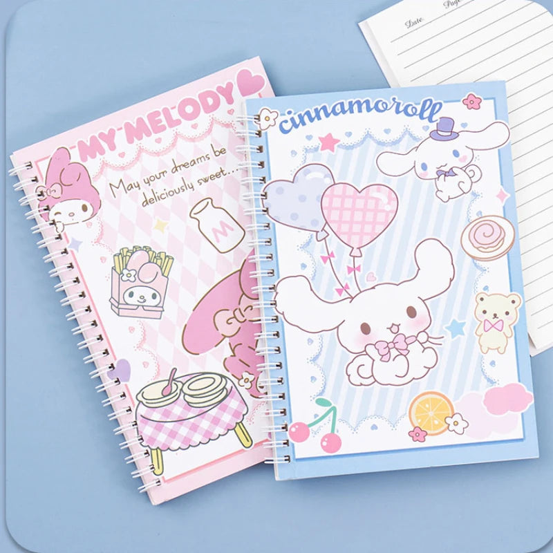 Kawaii Sanrio Kuromi Coil Notebook A5 Notebook Exercise Book Girls