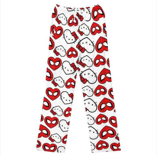 Hello Kitty Spider-man Cotton Loose Ladies Pajama Pants Pyjama