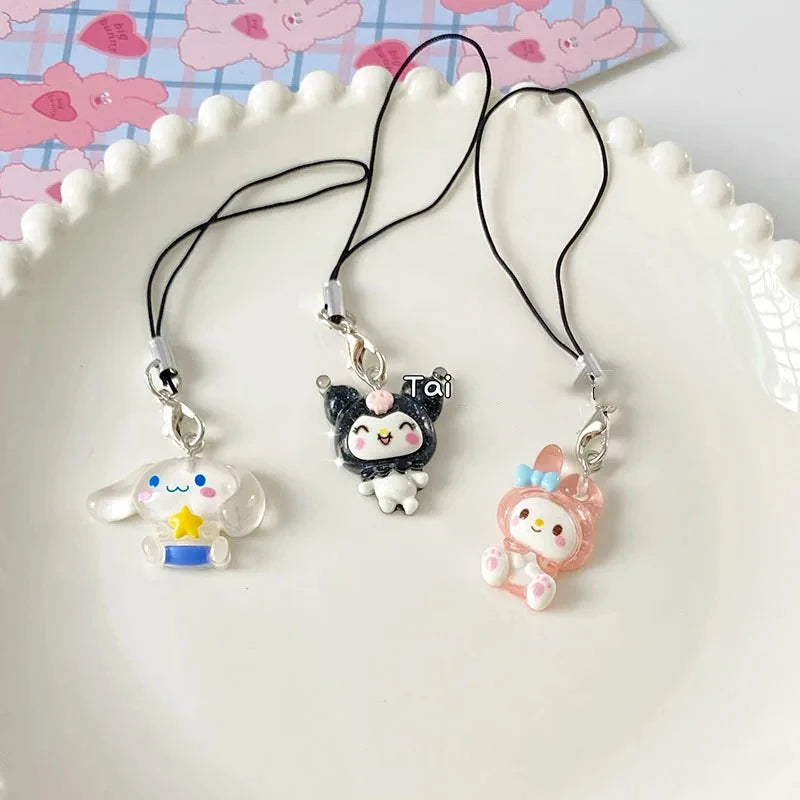 Sanrio Anime My Melody Bag Keychain Cartoon Cinnamonroll Hello Kitty