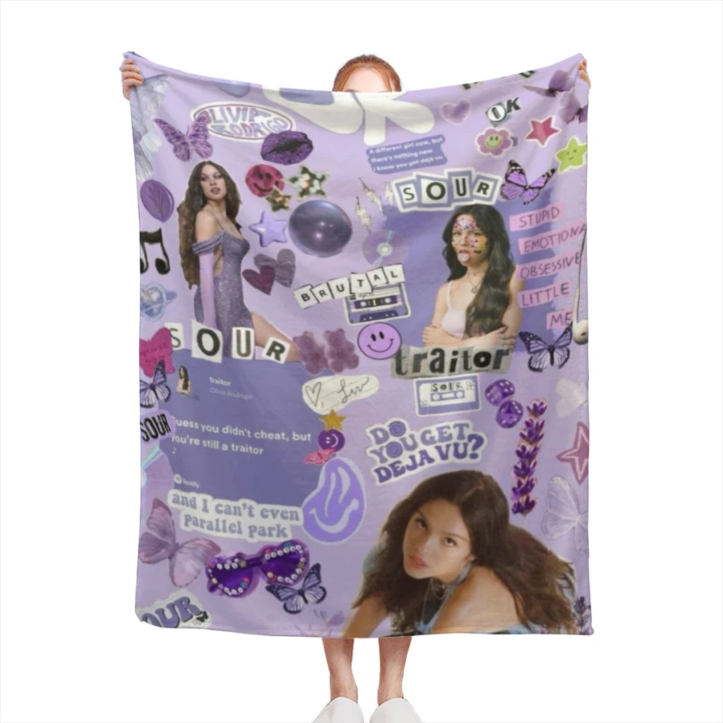 Olivia Vampire Rodrigos Sour Blanket Sofa Bedroom Bed Home Office Nap