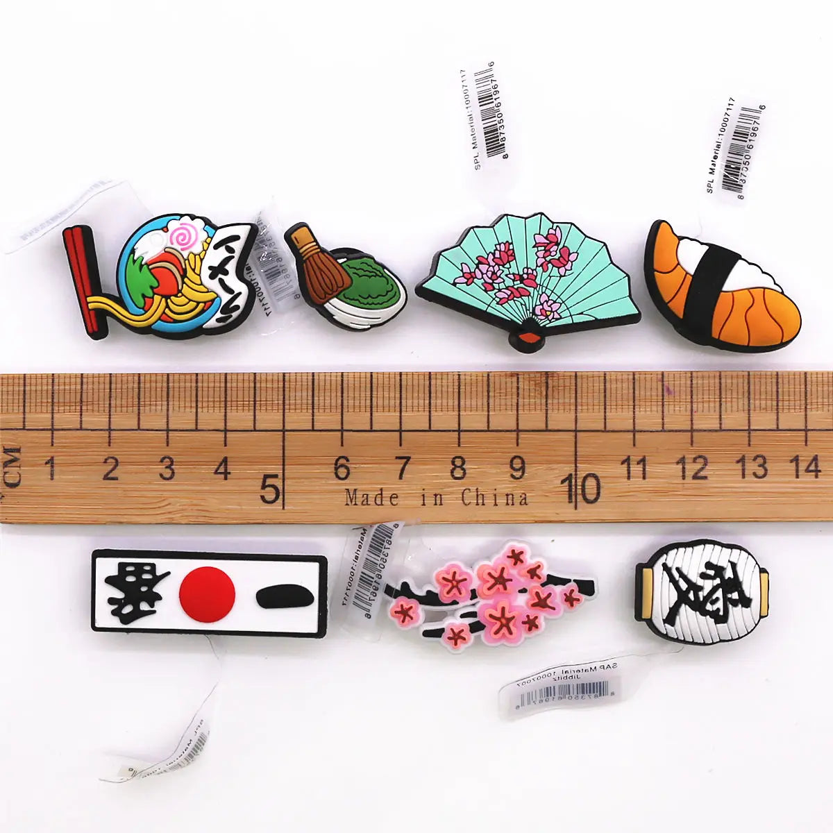 1 Pcs Original Japanese Style PVC Shoe Charms Sashimi Designer Sandal