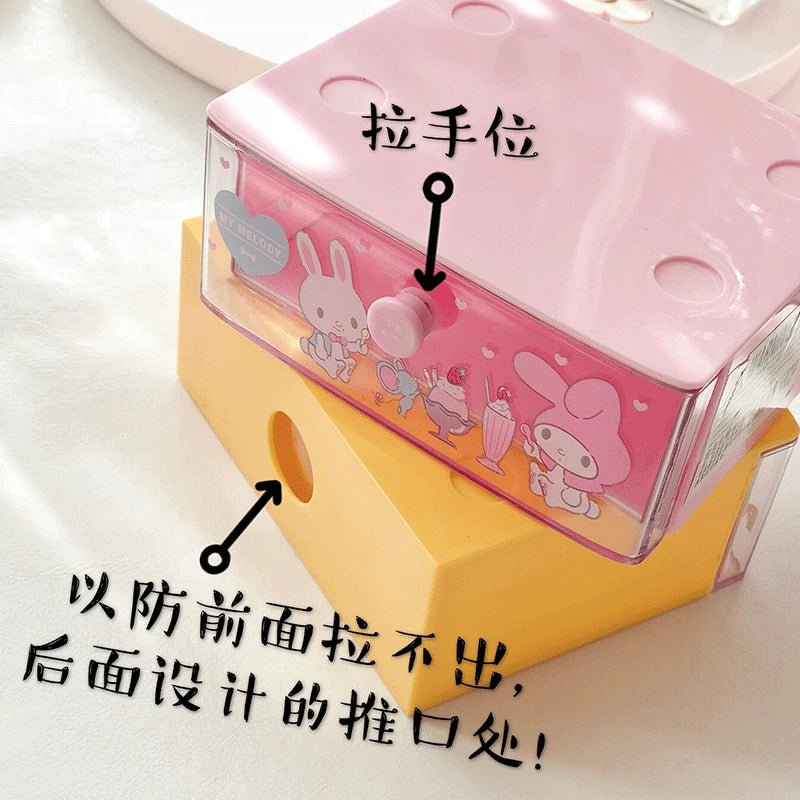 Sanrio Kawaii Hello Kitty My Melody Anime Desktop Decoration Drawer