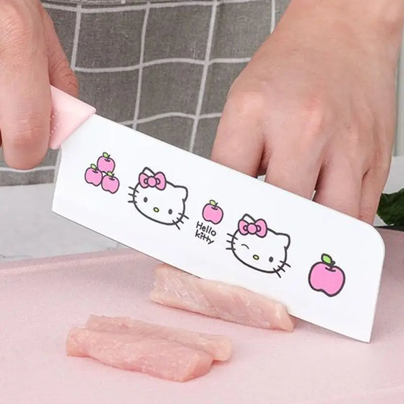 Sanrio Hello Kittys Kawaii Fruit Knife Kitchen Cute Cartoon Portable