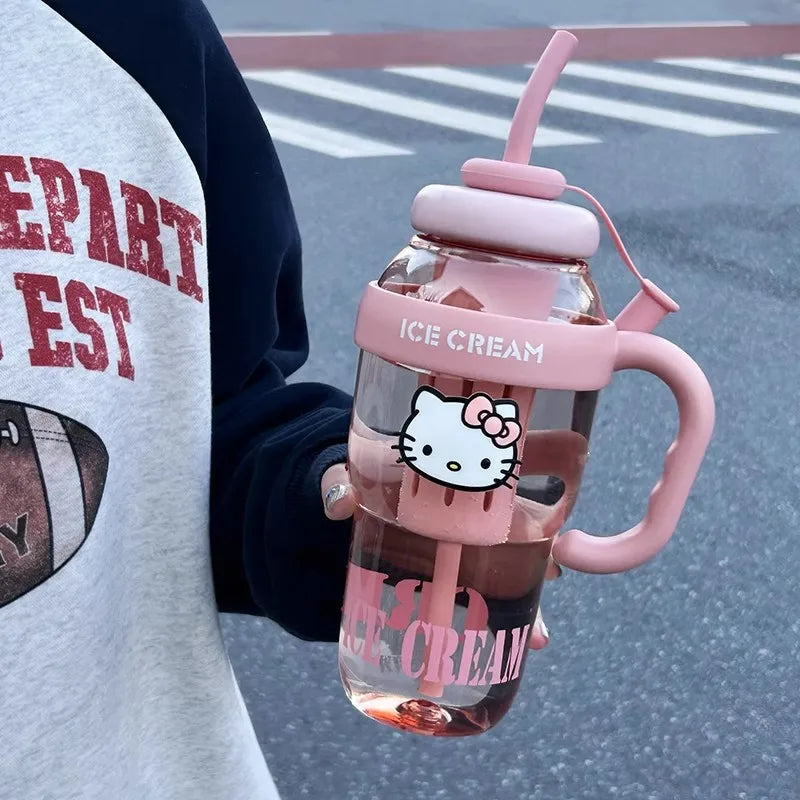 Hello Kitty Straw Cup - Ice Cup