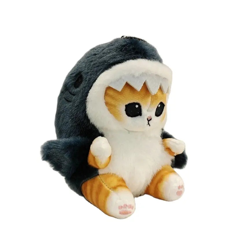 Hot Cute Shark Cat Fried Shrimp Cat Plush Doll Pendant Doll Beautiful