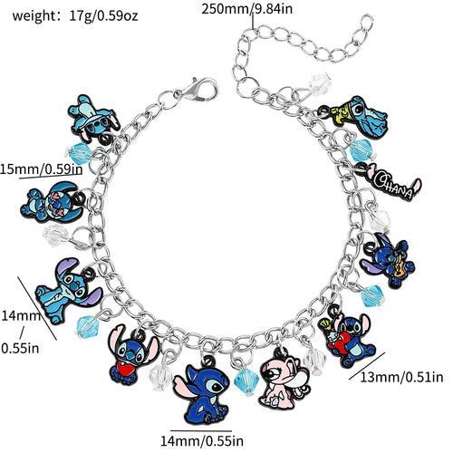 New Stitch Mickey Christmas Advent Calendar Bracelets 24 Days Xmas