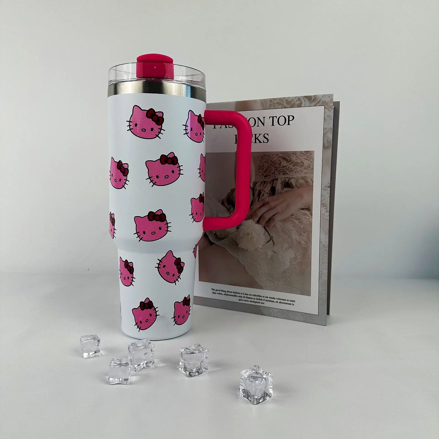 Sanrio Hello Kitty 40Oz Stainless Steel Insulated Mug With Handle