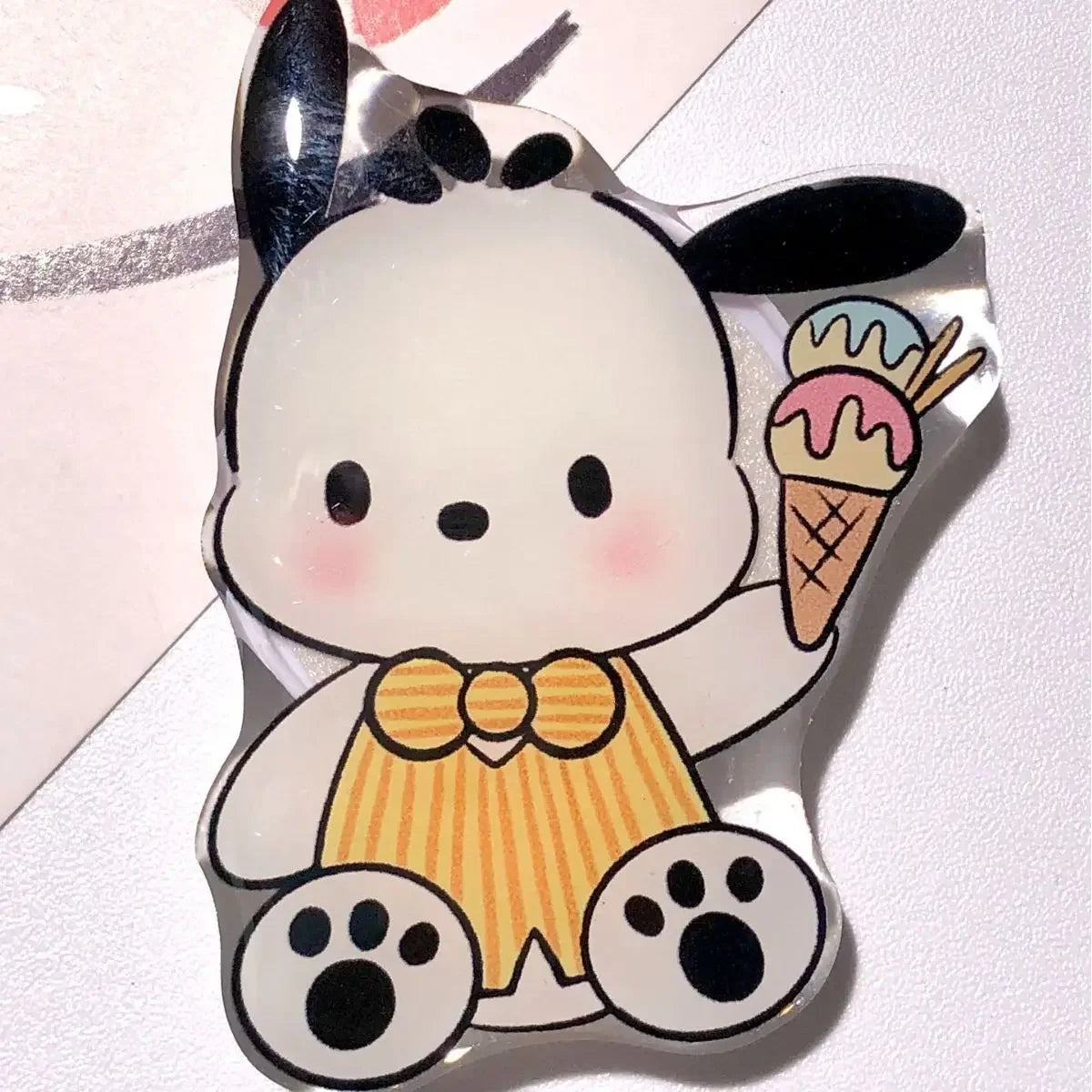 1pcs Sanrio Ring Buckle iPhone Accessories Pochacco Cute Cartoon