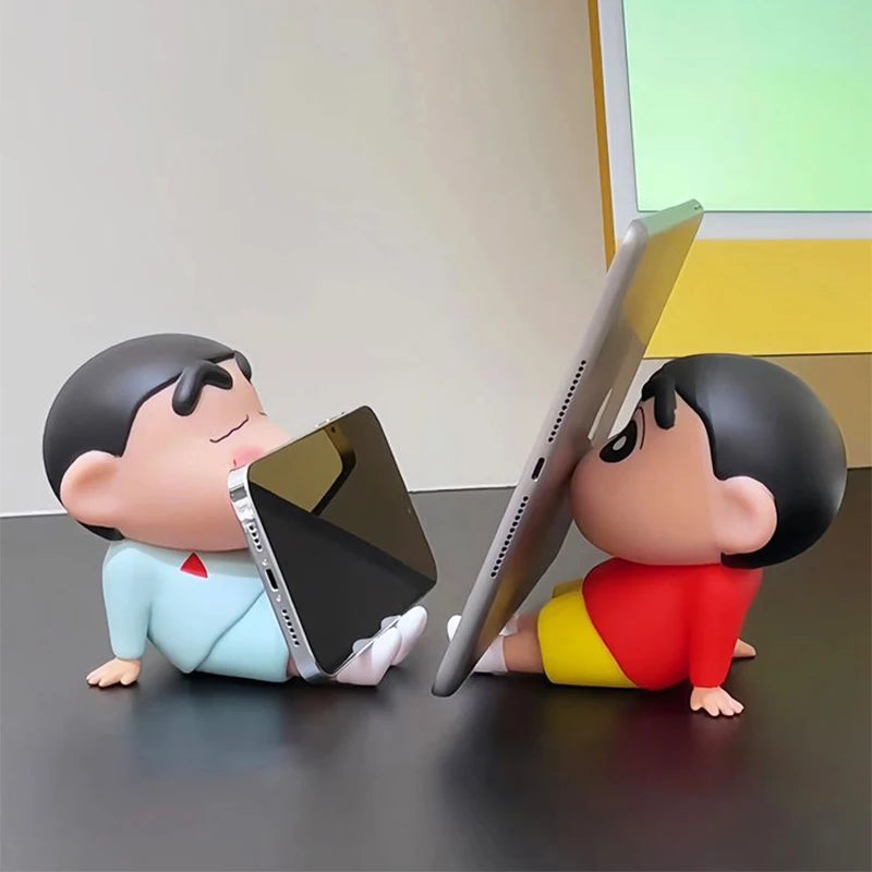 Crayon Shin-Chan Phone Holder Kawaii Anime Desktop Ornaments Cartoon