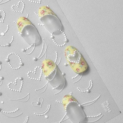 1pc 5D Jelly Strawberry Nail Art Stickers