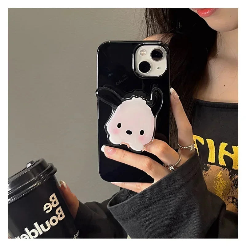 1pcs Sanrio Ring Buckle iPhone Accessories Pochacco Cute Cartoon