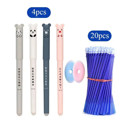 Cute Bear Erasable Pen Set - Fun