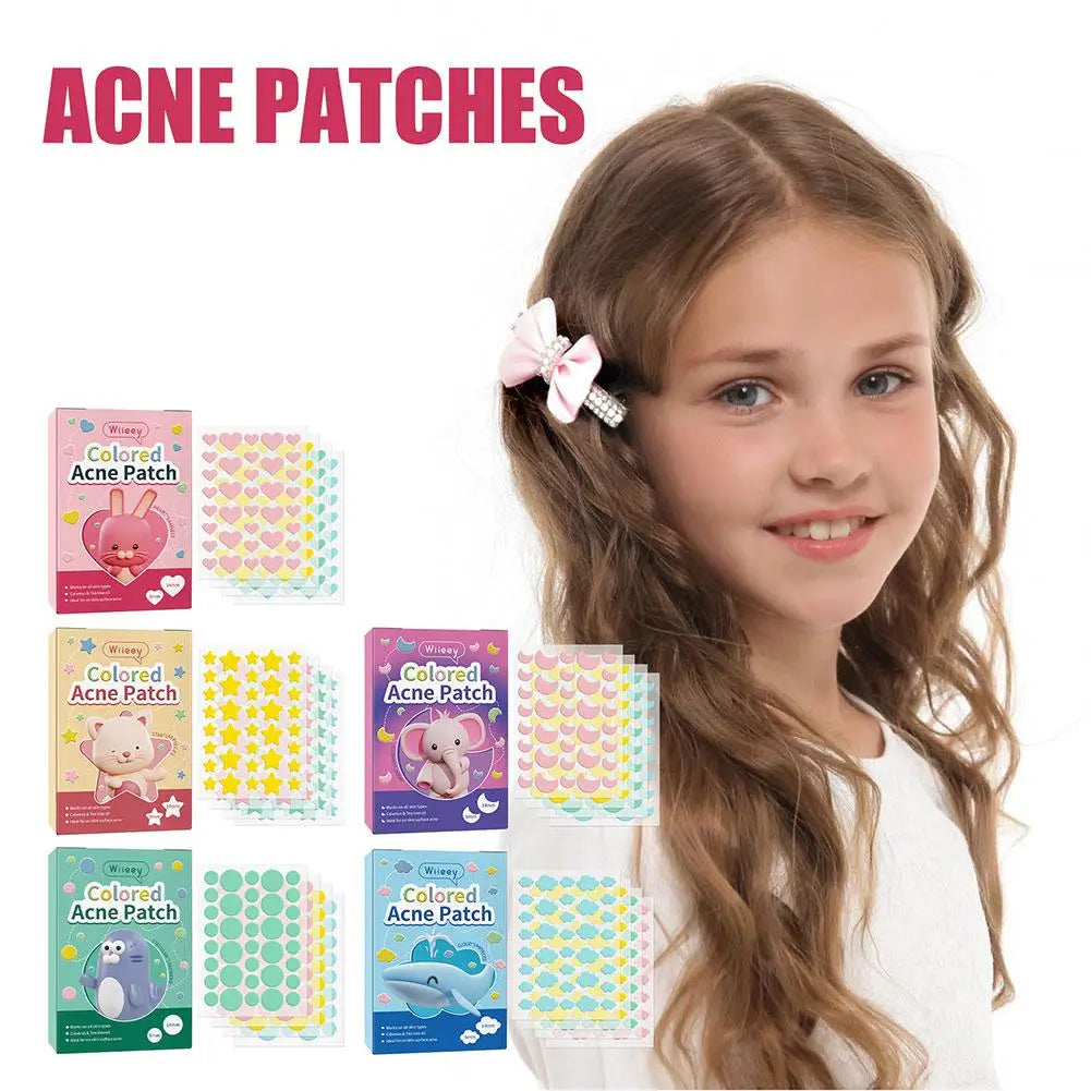 144PCS Star Pimple Patch Acne Colorful Invisible Acne Removal Skin