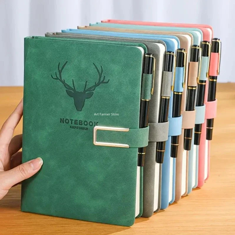 Thick A5 Leatherbound Notebooks With Soft Cover Diary Sketchbook