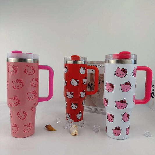 Sanrio Hello Kitty 40Oz Stainless Steel Insulated Mug With Handle