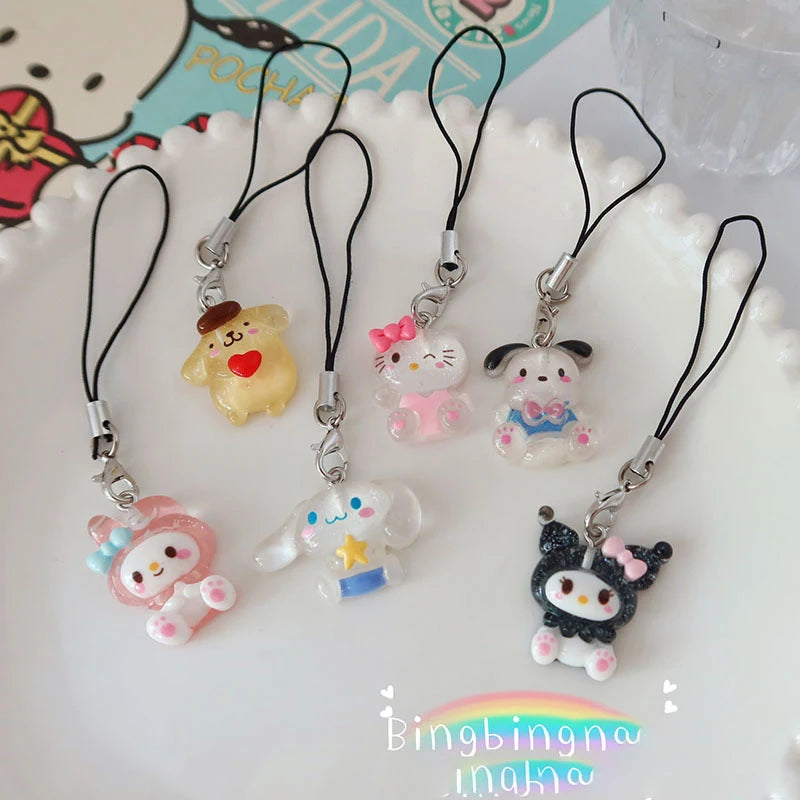 Sanrio Anime My Melody Bag Keychain Cartoon Cinnamonroll Hello Kitty