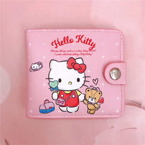 Kawaii Sanrio Pu Casual Money Bag Hello Kitty Cinnamoroll My Melody