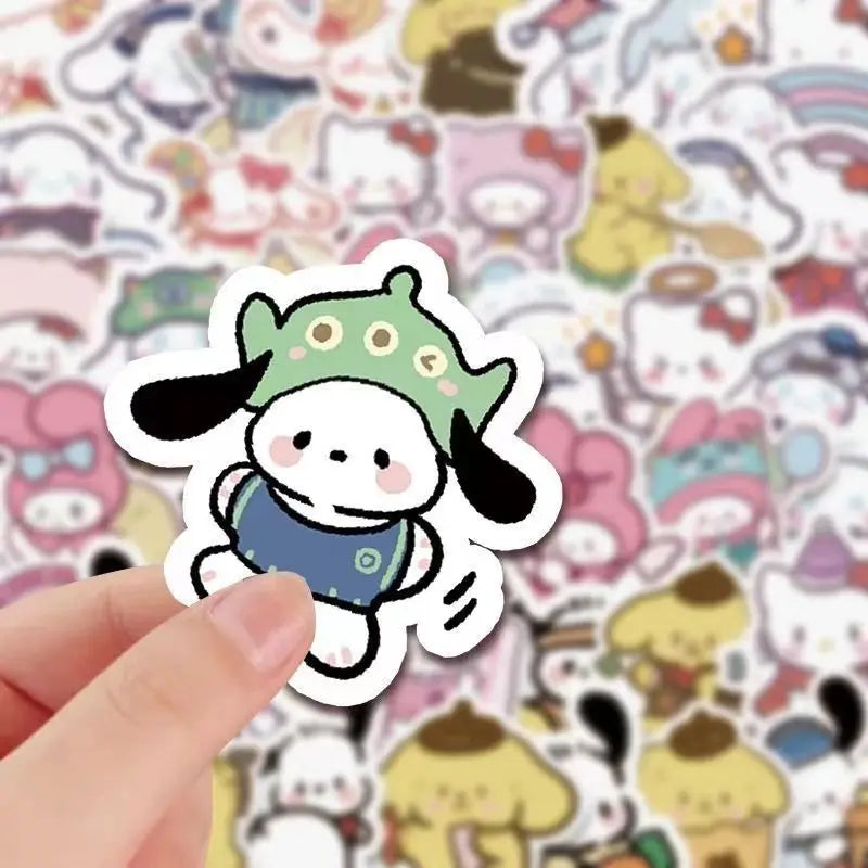 Hand-painted Sanrio Stickers 100pcs Cartoon Cute Notebook Ledger