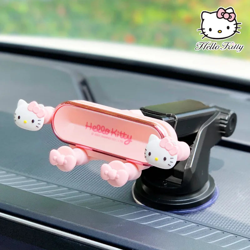 Hello Kitty Y2K Sanrio Car Mobile Phone Bracket Cute Creative