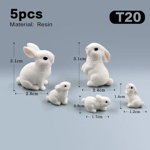 Hot Easter Christmas Rabbit Figurine Home Kawaii Room