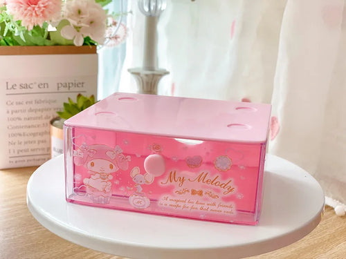 Sanrio Kawaii Hello Kitty My Melody Anime Desktop Decoration Drawer