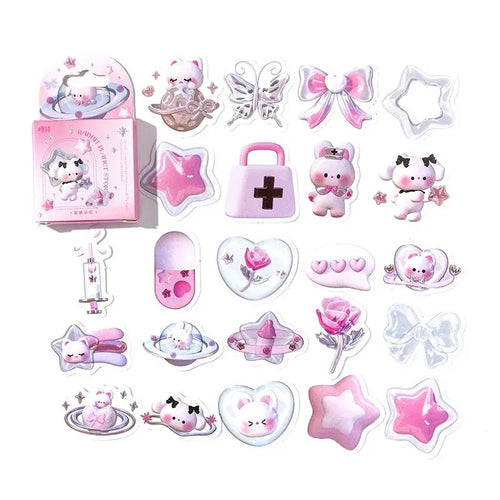 Boxed Stickers Sweetheart Cute Cartoon Genie Seal Stickers Hand